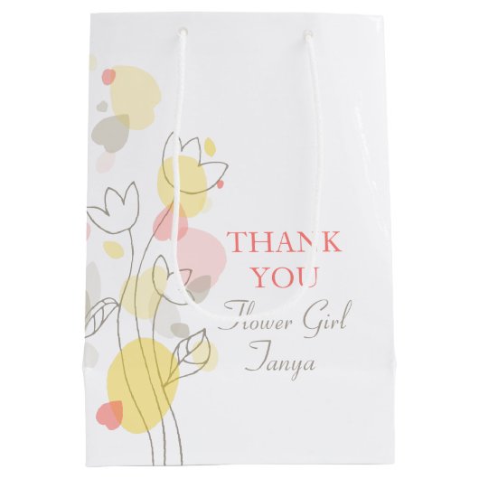 Confetti mariage fille fleur en faveur sac cadeau (Dos)