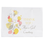 Confetti mariage fille fleur favoriser grand sac c (Dos)