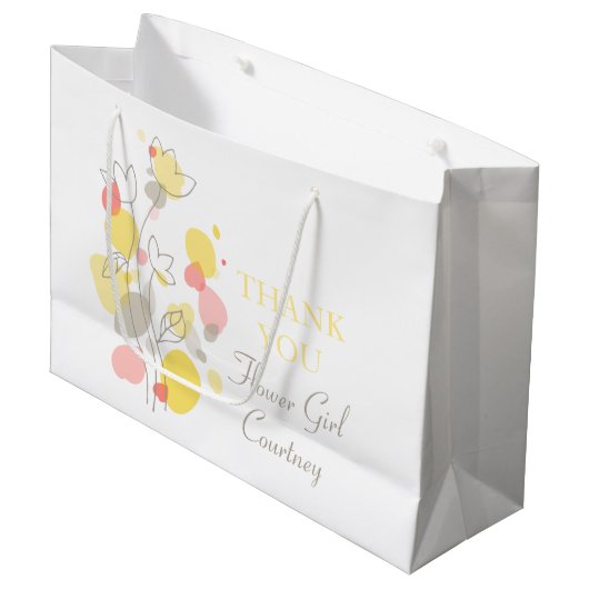 Confetti mariage fille fleur favoriser grand sac c (Devant Angle)