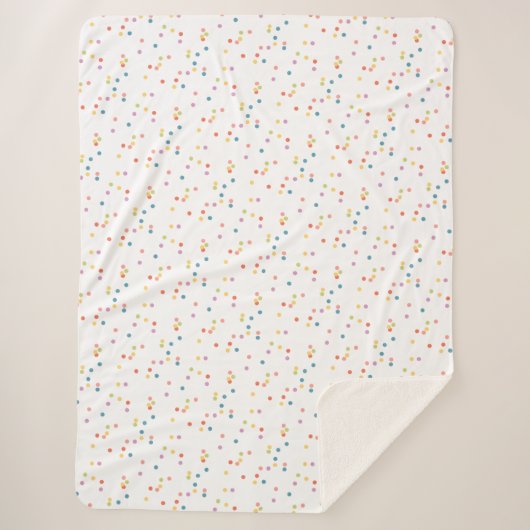 Confetti meisje sherpa deken (Voorkant)