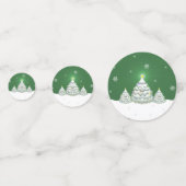 Confetti met de groene kerstboomtafel (Voorkanten)