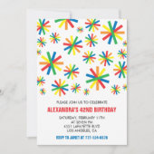 Confetti moderne simple invitations pour 42e anniv (Devant)