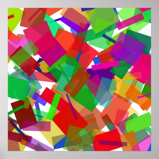 Confetti Multicolor Poster (Voorkant)