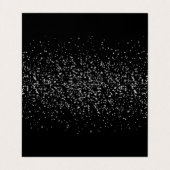 Confetti noir et argent | Cartes (Intérieur déplié)