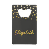 Confetti noir et or (Devant)