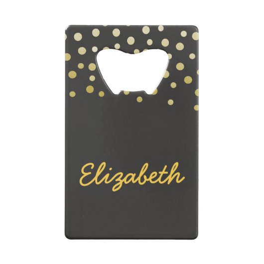 Confetti noir et or (Devant)