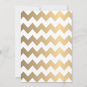 Confetti or et Faire-part de mariage blanc (Dos)