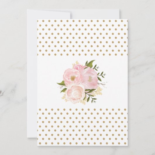 Confetti or Faire-part de mariage rose pâle (Dos)