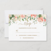 Confetti or rose floral RSVP (Devant)