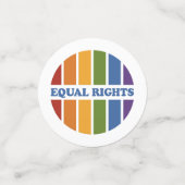 Confetti over de gelijke rechten (Kleine voorkant)