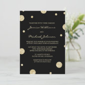 Confetti Parties scintillant Or | Invitations pour (Debout devant)