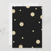Confetti Parties scintillant Or | Invitations pour (Dos)