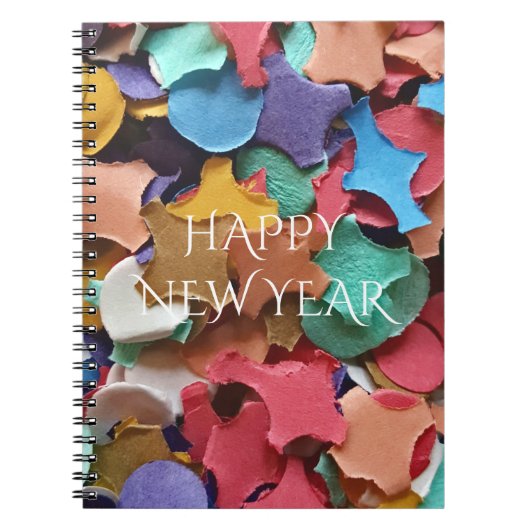 Confetti Party Carnival Colorful Paper Funny Notitieboek (Voorkant)