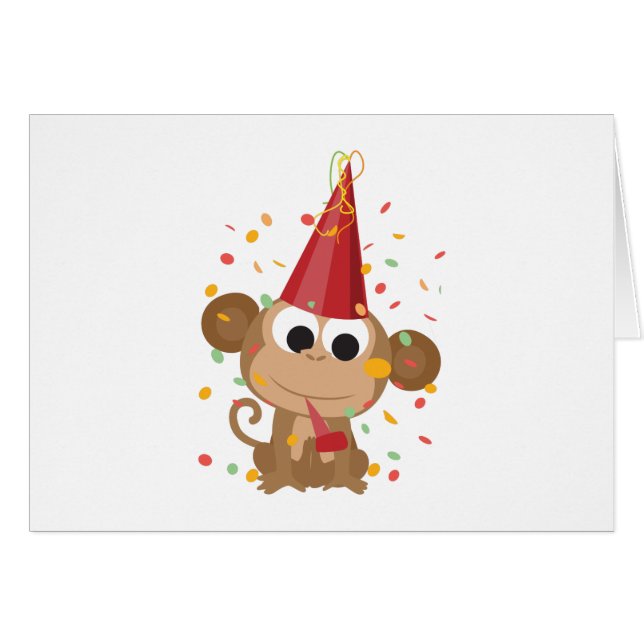 Confetti Party Monkey (Devant Horizontal)