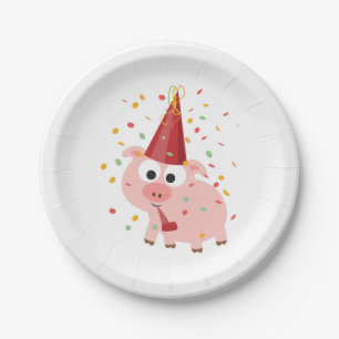 Confetti Party pig Papieren Bordje