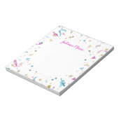 Confetti Party roze en Blue Sparkle Notitieblok (Gedraaid)
