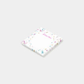Confetti Party roze en Blue Sparkle Post-it® Notes (Schuin)