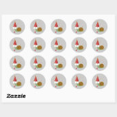 Confetti Party Slak Ronde Sticker (Vel)