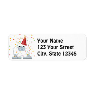 Confetti Party Yeti Etiket