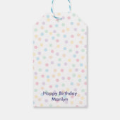 Confetti Pastels (Stippen) Cadeaulabel (Achterkant)