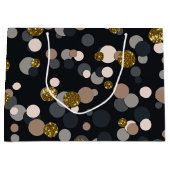 Confetti Peach, Maple, Grey and Gold Glitter Groot Cadeauzakje (Voorkant)