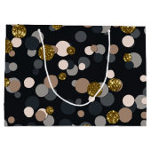 Confetti Peach, Maple, Grey and Gold Glitter Groot Cadeauzakje (Achterkant)