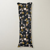 Confetti Peach, Maple, Grey and Gold Glitter Lichaamskussen (Voorkant Verticaal)