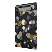 Confetti Peach, Maple, Grey and Gold Glitter Mini Klembord (Angled2)