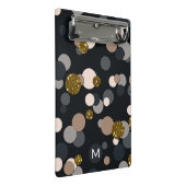 Confetti Peach, Maple, Grey and Gold Glitter Mini Klembord (Schuin)