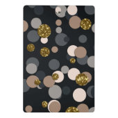 Confetti Peach, Maple, Grey and Gold Glitter Mini Klembord (Achterkant)