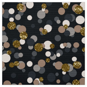 Confetti Peach, Maple, Grey and Gold Glitter Stof