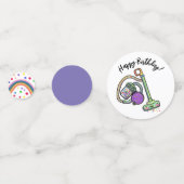 Confetti personnalisable de fête de vide (Derrière)