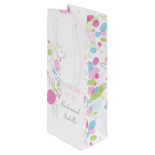 Confetti petaals bruiloft Bridesmaid gunt wijnzak Wijn Cadeautas