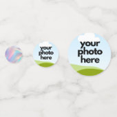 Confetti photo personnalisé avec accents holograph (Derrière)