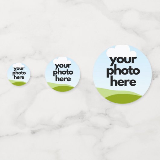 Confetti photo personnalisée - Scatter de table pe (Devant)