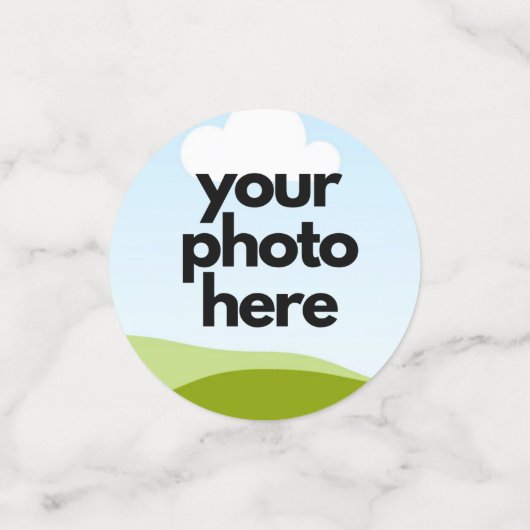 Confetti photo personnalisée - Scatter de table pe (Petit recto)