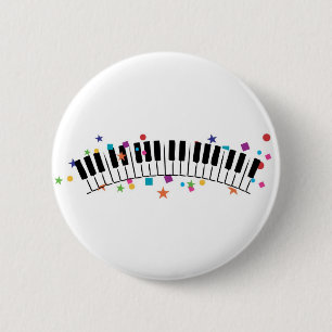 Confetti Piano-Button Ronde Button 5,7 Cm