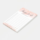 Confetti Pop | Blush | Aangepast om lijst te doen Post-it® Notes (Schuin)