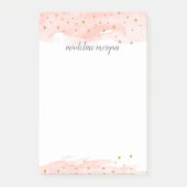 Confetti Pop | Blush | Gepersonaliseerd Post-it® Notes (Voorkant)