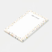 Confetti Pop Gepersonaliseerd Post-it® Notes (Schuin)