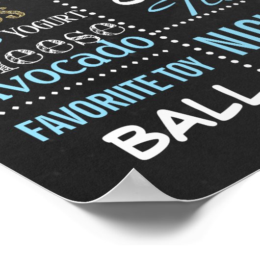 Confetti Premier Anniversaire panneau de tableau n (Coin)