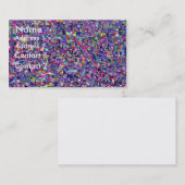 Confetti-profielkaart Visitekaartje (Voorkant / Achterkant)