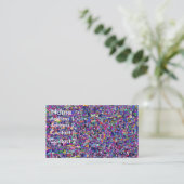 Confetti-profielkaart Visitekaartje (Staand voorkant)