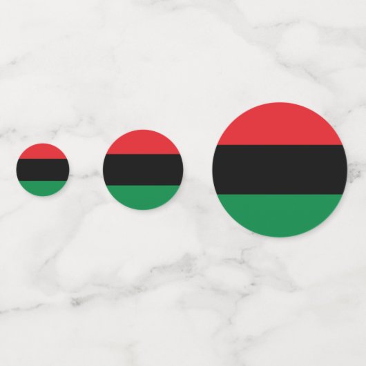 Confetti rouge noir et vert (Devant)