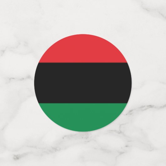 Confetti rouge noir et vert (Petit recto)