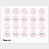 Confetti Roze Bachelorette Party Sticker (Vel)