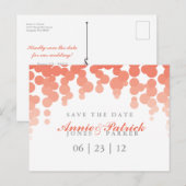 Confetti Save the Date Briefkaart (Voorkant / Achterkant)