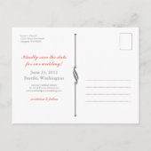 Confetti Save the Date Briefkaart (Achterkant)