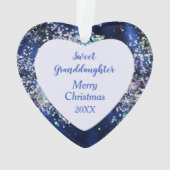 Confetti Sky Pink Unicorn kleindochter Ornament (achterkant)