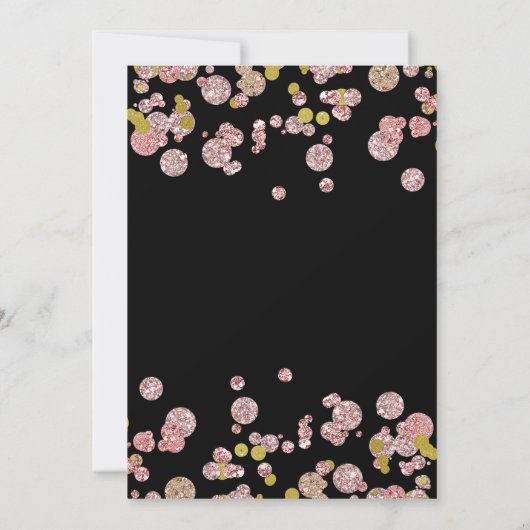 Confetti Sparkle Bachelorette Party Invitation (Dos)